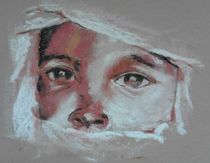 Christiane Milan  "Favella" (d’après l’œuvre de Jean Verbecelte) – Pastel (2015)