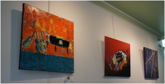 exposition à la passerelle